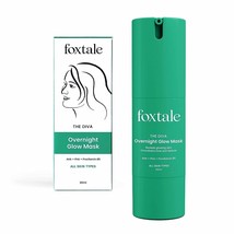 Foxtale The Diva Over Night Glow Face Mask Provitamin B5 for All Skin Types 30ml - £16.57 GBP