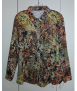 NORTH STYLE LADIES LS BUTTON TOP-L-NWT-100% POLYESTER-LIGHTWEIGHT-NICE - $392.15 MXN