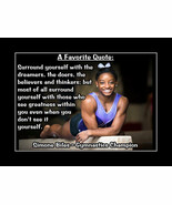 Simone Biles Inspirational Gymnastics Motivation Favorite Quote Poster P... - £18.08 GBP+