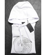 Armani Exchange $150 A|X Men&#39;s Embroidered Eagle White Hooded Jacket Hoo... - $90.25 CAD