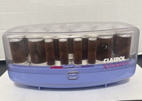 Clairol Kindness Vintage VH24 Hair Hot Rollers Curlers Velvet Flocked 1985 - $23.69