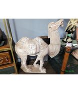 Large Tang-Style Chinese Carved Wood Bactrian Camel Sculpture - $1,270.00