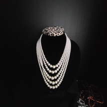 Gorgeous Multi Strand Graduated Pearls Very Elegant Vintage! - £19.98 GBP