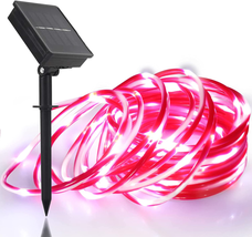 Solar Rope Light 33FT 100L Outdoor Candy Cane Rope Lights Weatherproof for Terra - $36.53