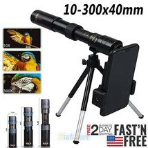 4K 10-300X40Mm Super Telephoto Zoom Monocular Telescope Night Vision Bak... - £41.43 GBP