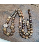 Rare ancien collier ancien perles pumtek palmier grands motifs - €640,76 EUR
