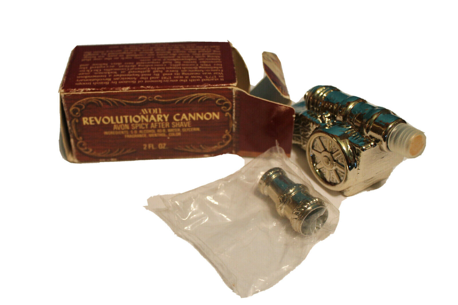 Vintage Avon Revolutionary War Cannon Blend 7 Spicey After Shave 1975 - £13.98 GBP