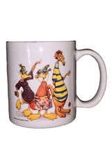 Vintage 1993 Funny Retro Ducks Coffee Tea Cup Mug Novelty Cassette Playe... - $11.68