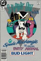 Spuds Spud Mackenzie Bud Budweiser Beer Poster Print on Metal Sign 12x8in A - €21,35 EUR