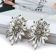 Vintage Irregular Geometric Crystal Stud Earrings For Women Girl Trend Design Ea - £10.50 GBP