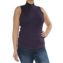 INC International Concepts Purple Sleeveless Mock Turtle Neck Casual Top... - £18.01 GBP