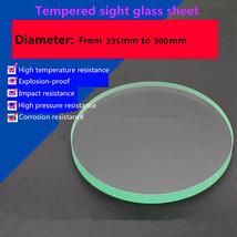1Pc Tempered Sight Glass Sheet Circle Observation Lens Dia. 235mm to 300mm - £70.98 GBP+