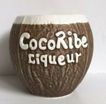 CocoRibe Tiki Mug Coconut Vintage Ceramic Rum Advertising - £23.73 GBP