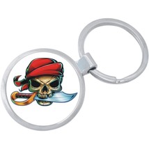 Pirate Skull Keychain - Includes 1.25 Inch Loop for Keys or Backpack - £8.58 GBP