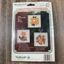 WonderArt Christmas Traditions Ornament 2.5" Trio Cross Stitch Kit - 5537 - $15.99