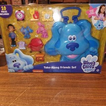 NEW Blues Clues And You Take Along Friends Set Blue Bag 10 Pieces Toy - £17.74 GBP