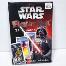2005 Star Wars Valentines Flashy Foil Box Corner Damaged 34 Cards with S... - €13,79 EUR