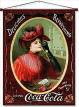 Coke Victorian Lady Canvas - $20.00