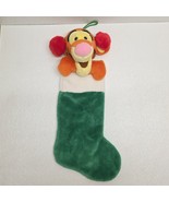 Disney Winnie The Pooh Tigger Earmuffs Christmas Stocking Green Gold Spa... - $461.48 MXN