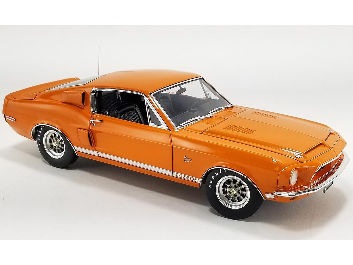 Acme 1968 Shelby GT500 KR Orange Metallic (WT Color Code 5107) with Whit... - $149.99