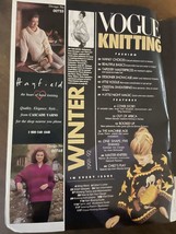 Magazine Vogue Knitting International Patterns Winter 1991 1992 DKNY Vittadini - £12.46 GBP