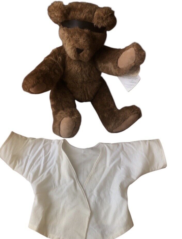 1992  Vintage Jointed Vermont Brown Bear Karate No Belt, Has Tags  Pre O... - $26.73