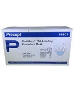 50, FluidGard Fog Free Anti-fog Procedure Mask ASTM Level 3 Blue Earloop... - $16.63