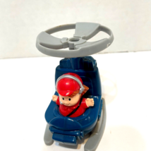 Mattel 2005 McDonalds Fisher Price Little People Blue Helicopter Happy M... - $5.67