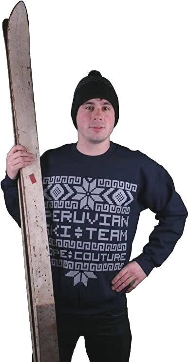 Dope Couture Peruvian Ski Team Crewneck Navy Sweatshirt Sweater New Item image 3