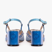 The Linea Blue Leather Women Slingback Sandal image 4
