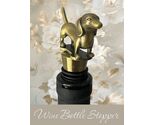 Doxie Weiner Dachshund Dog Wine Bottle Stopper in Gold - $14.80