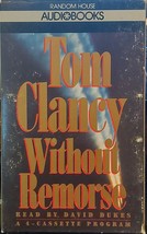&quot;WITHOUT REMORSE&quot; by Tom Clancey Cassette Audiobook Suspense Mystery - £10.33 GBP