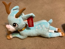 2022 TIPTOE Macy's Thanksgiving Day Parade Blue BELIEVE Plush Reindeer 23" - £21.32 GBP