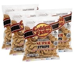Golden Flake Super Cracklin Strip w/Red Pepper Seasoning 3.5 oz (Pack of 4) - $19.79