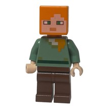 Lego Minecraft Alex MIN017 21128 21121 21169 21144 Minifigure Mini Minature - £4.54 GBP