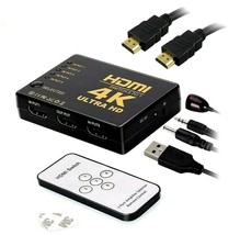 5 Port Hdmi 4K Auto Switch Selector Splitter Hub Ir Remote Hdtv (5 In 1 Out) - £9.58 GBP