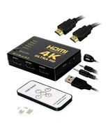 5 PORT HDMI 4K AUTO SWITCH SELECTOR SPLITTER HUB IR REMOTE HDTV (5 IN 1 ... - £9.37 GBP