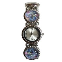 AccuTime Ladies Quartz Silver Tone Stylish Elegant Bracelet Watch - £15.48 GBP