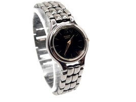 Womens Pulsar Watch New Battery Black Dial And Band V810-0760 - £15.82 GBP