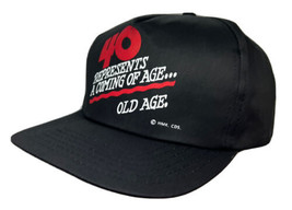 Vintage 40th Birthday Hat Cap Snap Back Black Sportsman Joke Funny Old Age Mens - £15.90 GBP