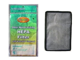 (50) Kenmore Sears EF 1 Pleated Vacuum HEPA Filter w/activated Charcoal,... - £171.81 GBP