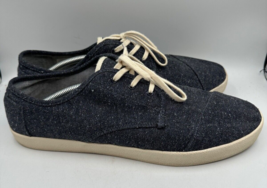 TOMS Hill Side Casual Blue Canvas Lace Up Men’s Shoes Size US 13 Low top - £21.64 GBP