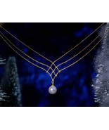 white pearl necklace earrings set plus FREE watch bracelet set  - £31.60 GBP