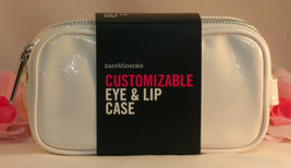 New Bare Minerals Customizable Eye &amp; Lip Makeup / Brush Case White Travel Home - £11.57 GBP