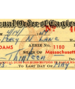 1955 Fraternal Order Of Eagles Membership Card - $24.75