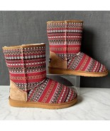 Lamo Sonoran Collection Juarez Red Textile Ankle Boots - Women&#39;s Size 9 - $58.40 CAD