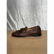 Chaps Men’s Brown Leather Kiltie Tassel Loafers Slip On Shoes 096-8102 S... - £23.98 GBP