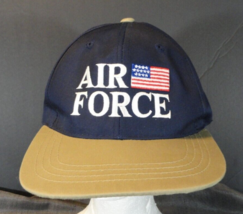 USAF IMPERIAL AIR FORCE BLUE AND GOLD HAT CAP ONE SIZE W/ AJUSTABLE STRAP - $15.83
