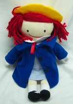 Yottoy Very Nice Madeline Girl In Blue Coat 15&quot; Plush Stuffed Animal Toy Doll - £15.82 GBP