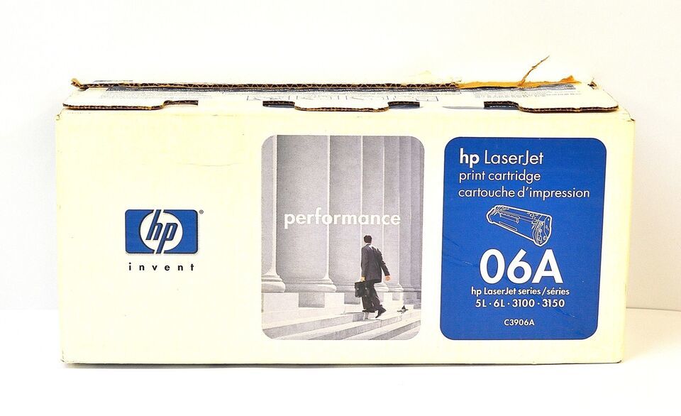 ! Genuine HP LaserJet 06A C3906A Black Toner Cartridge - $9.21